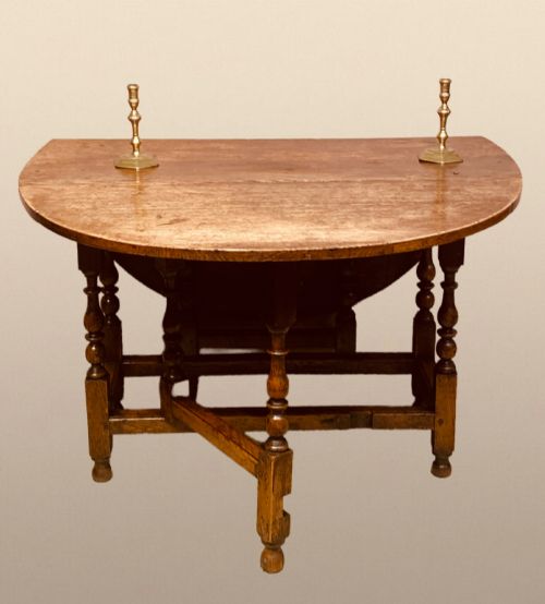 GEORGIAN OAK GATELEG TABLE - ADDITIONAL PHOTO 1