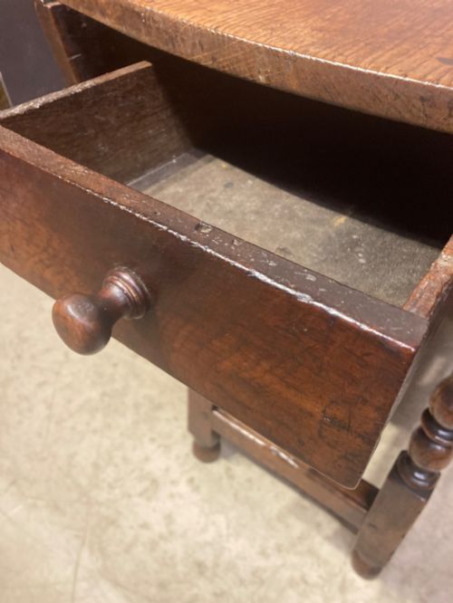 GEORGIAN OAK GATELEG TABLE - ADDITIONAL PHOTO 5