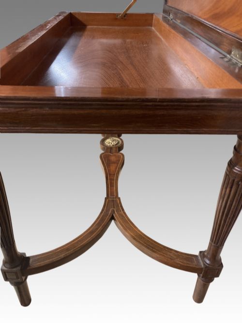 19TH CENTURY ROSEWOOD MUSIC STOOL BY CHARLES NOSOTTI - ADDITIONAL PHOTO 2