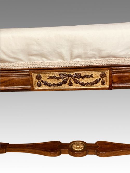 19TH CENTURY ROSEWOOD MUSIC STOOL BY CHARLES NOSOTTI - ADDITIONAL PHOTO 3