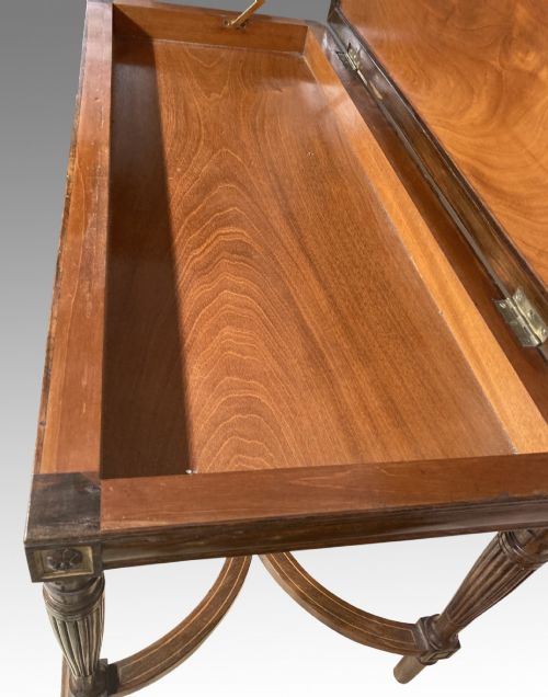 19TH CENTURY ROSEWOOD MUSIC STOOL BY CHARLES NOSOTTI - ADDITIONAL PHOTO 4