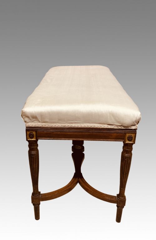 19TH CENTURY ROSEWOOD MUSIC STOOL BY CHARLES NOSOTTI - ADDITIONAL PHOTO 5