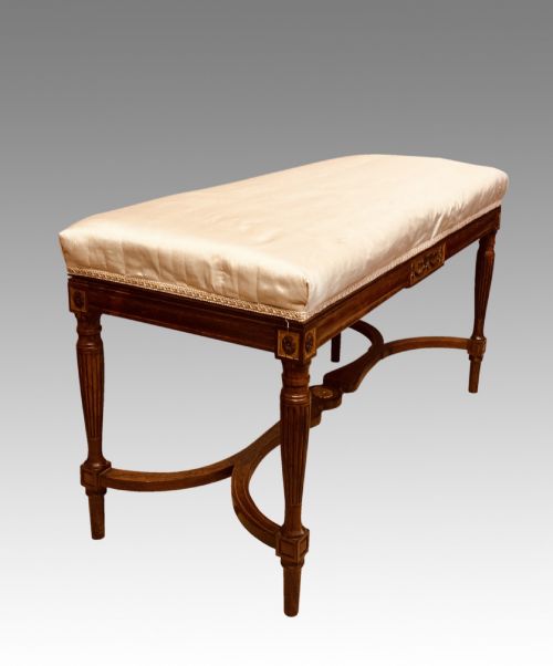 19TH CENTURY ROSEWOOD MUSIC STOOL BY CHARLES NOSOTTI - ADDITIONAL PHOTO 6