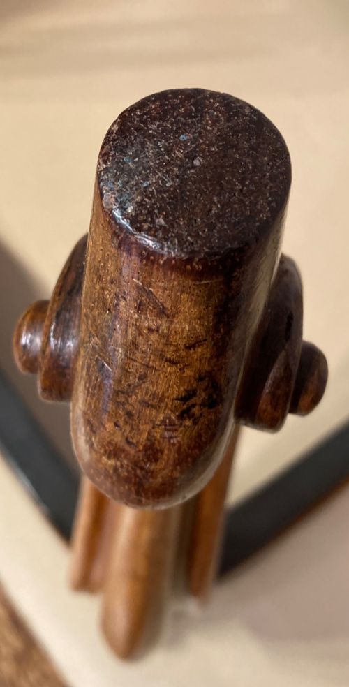 VICTORIAN ROSEWOOD CABRIOLE LEG DRESSING STOOL - ADDITIONAL PHOTO 5