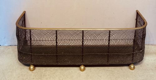Georgian Brass and Wire Fender.