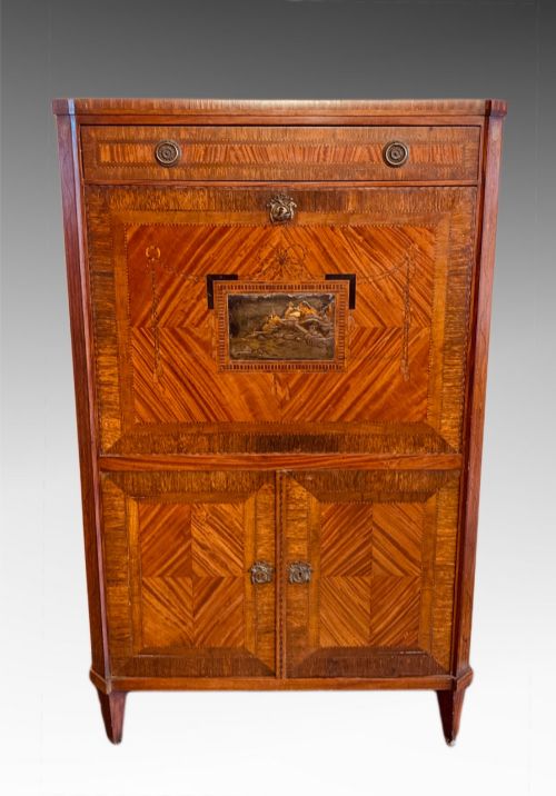 French 19th Century Satinwood Fall Front Escritoire.