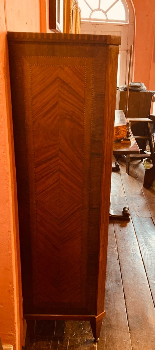 French 19th century satinwood fall front escritoire. View VII