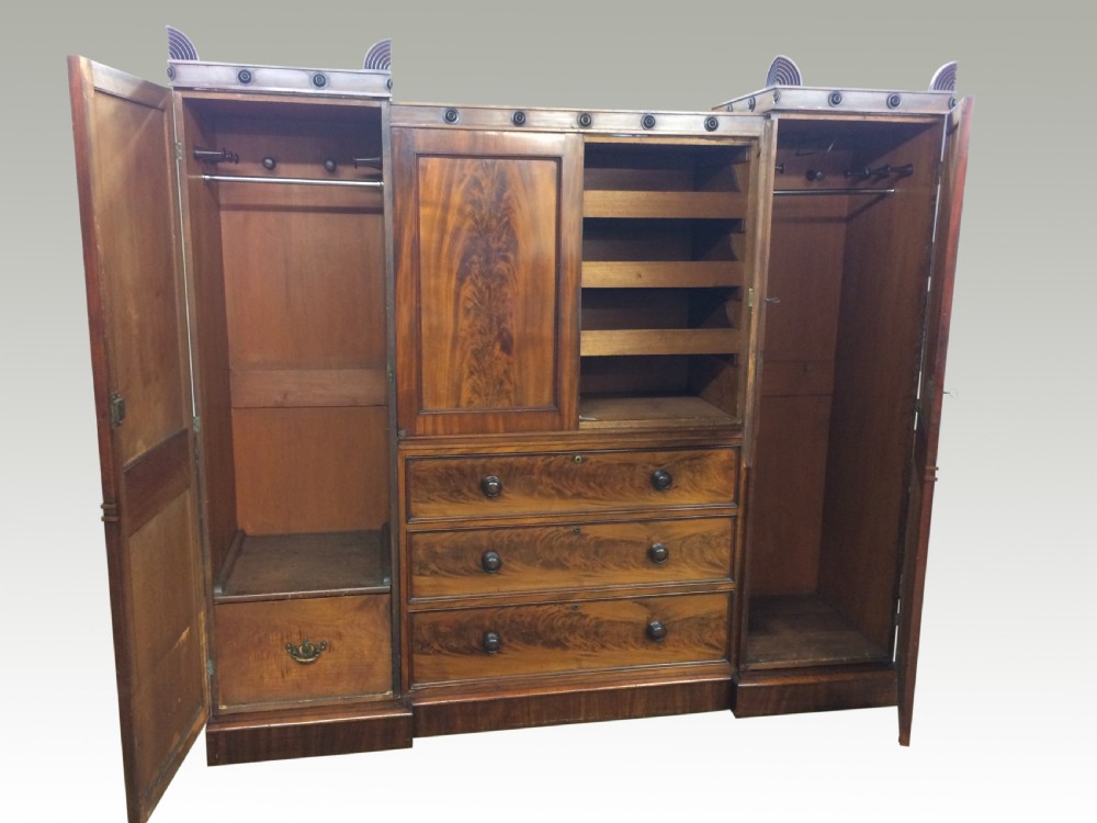 William IV mahogany wardrobe. View III