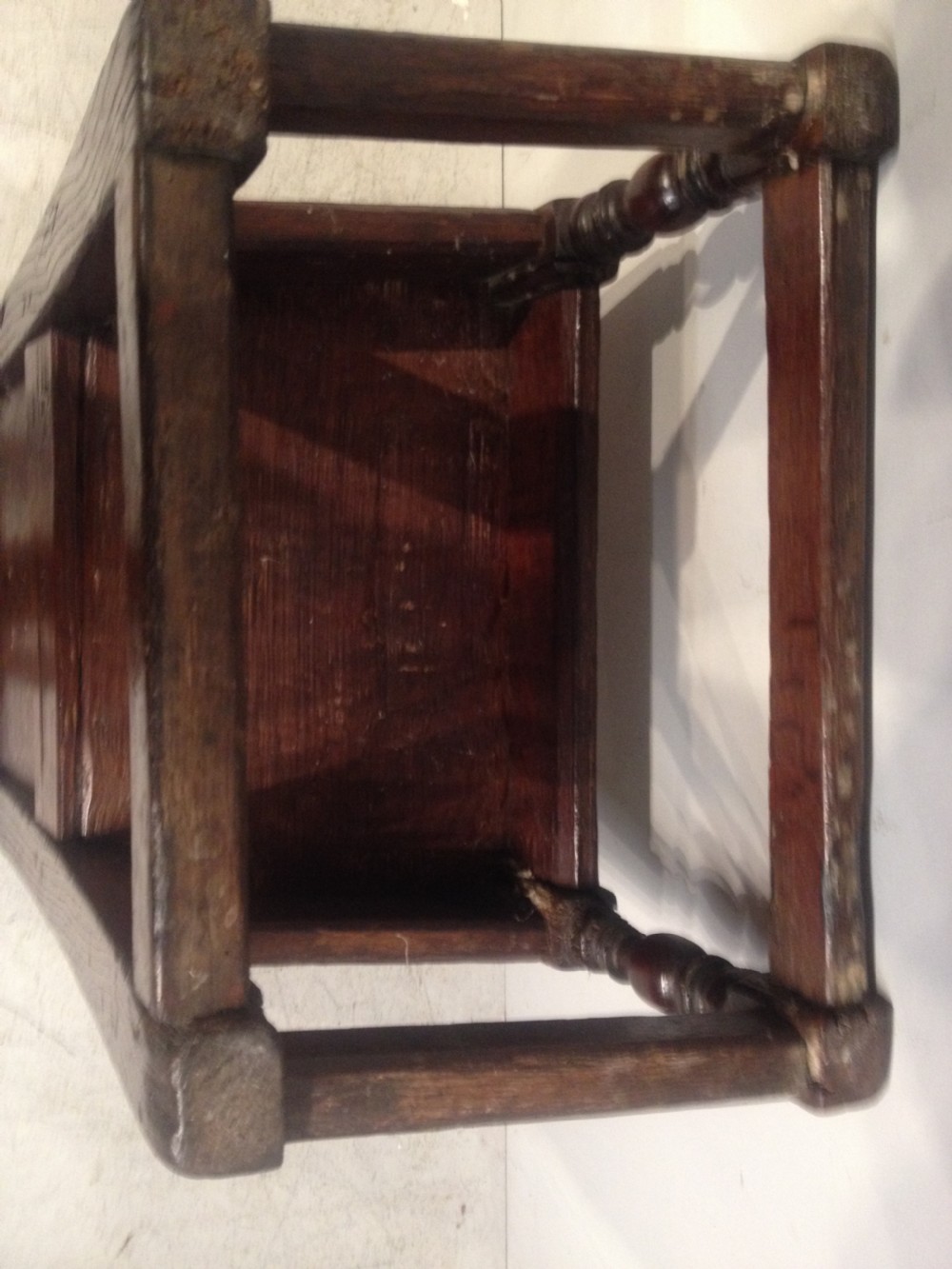 Charles II oak child's chair. View VII