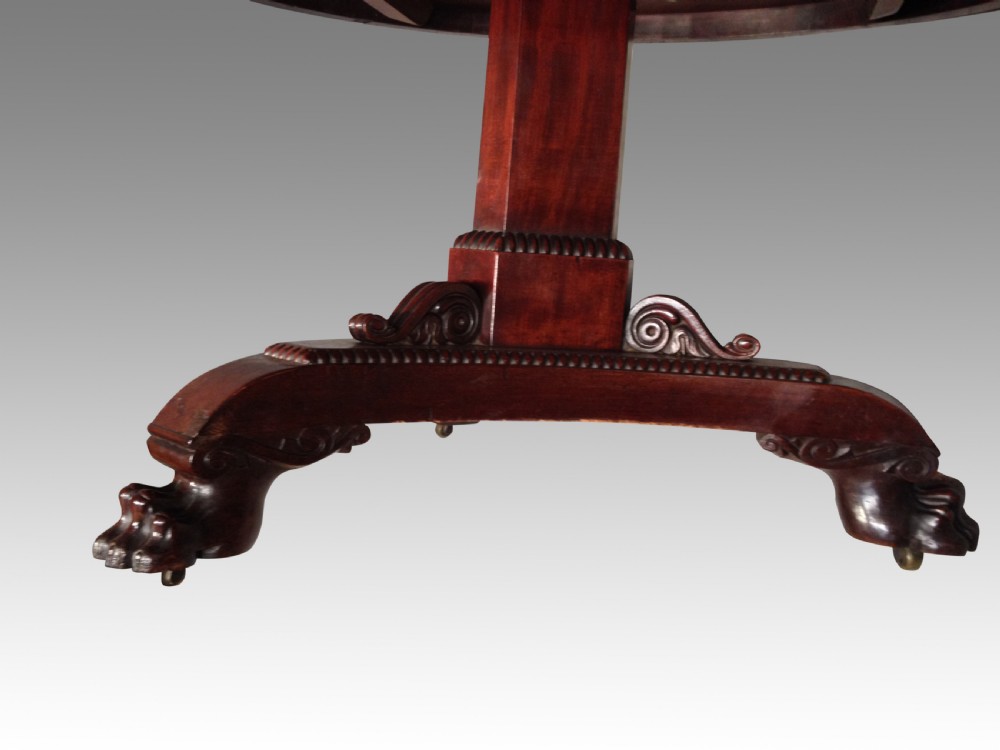 Regency mahogany centre/dining table. View III