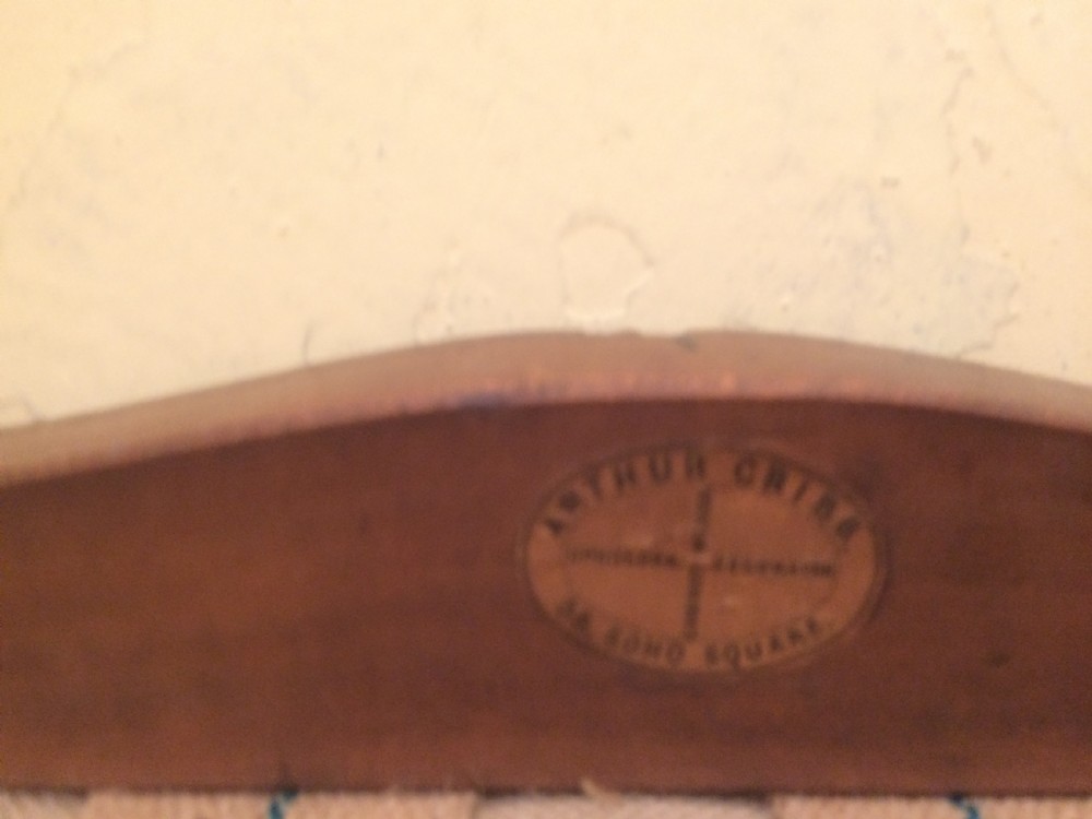Victorian walnut cabriole leg stool. View V