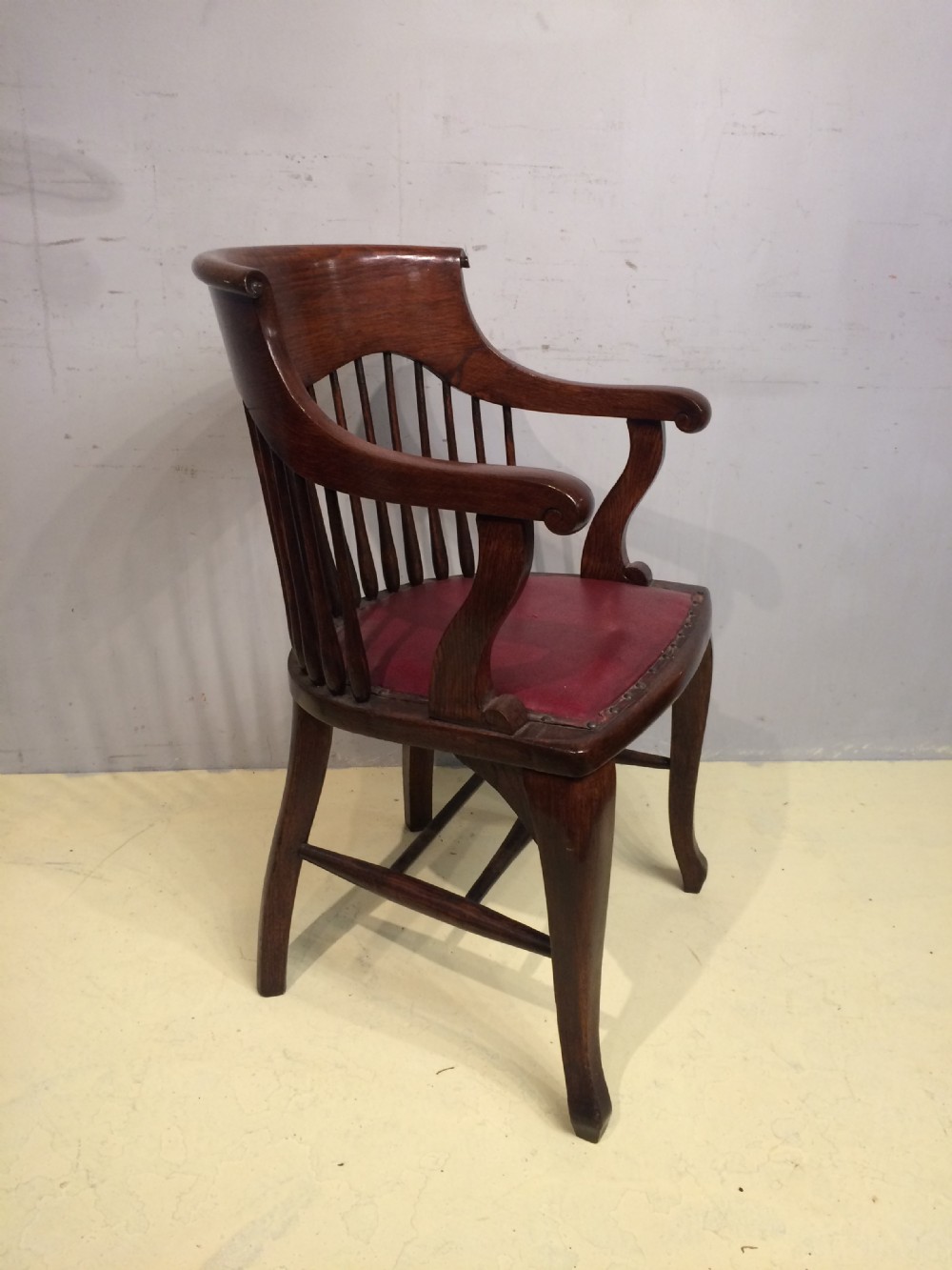 Oak desk chair by Goodall,Lamb and Heighway. View II