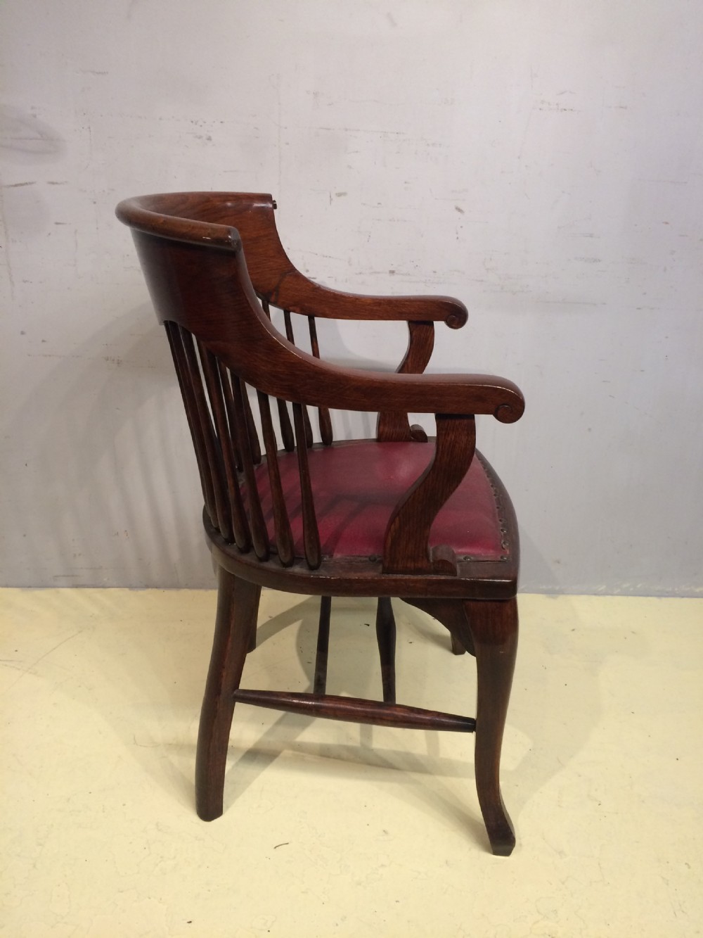 Oak desk chair by Goodall,Lamb and Heighway. View III
