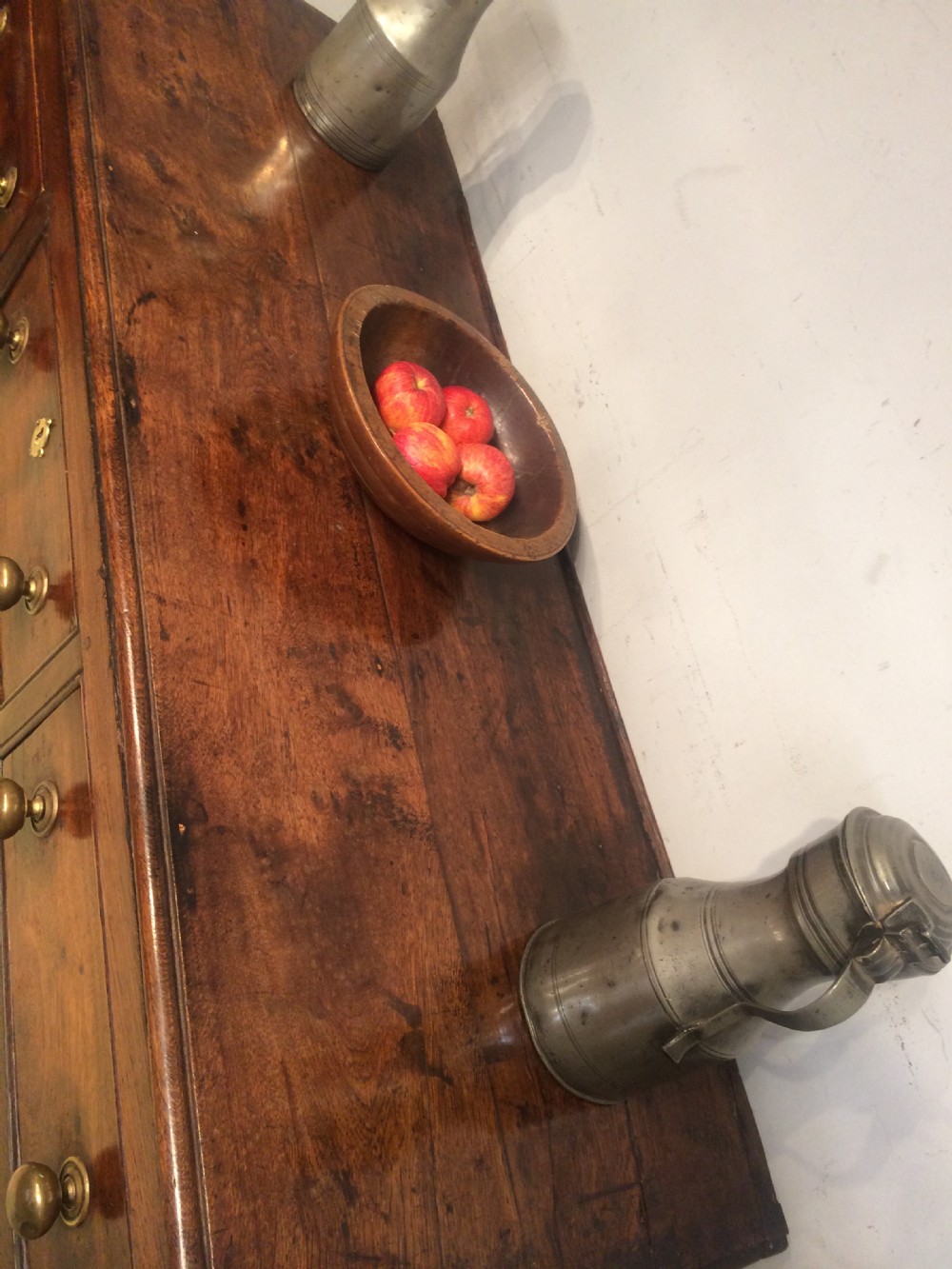 Small 18th century Welsh oak dresser base. View III
