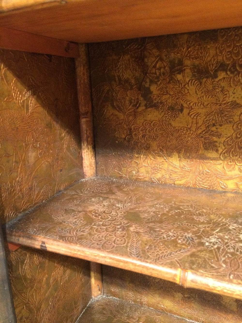 19th century French bamboo and lacquer cabinet. View IV