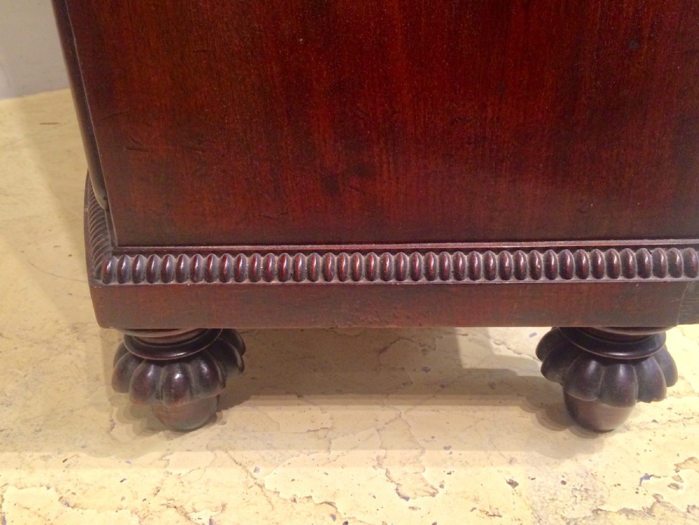 Regency mahogany bow fronted cabinet-manner of Gillows. View III