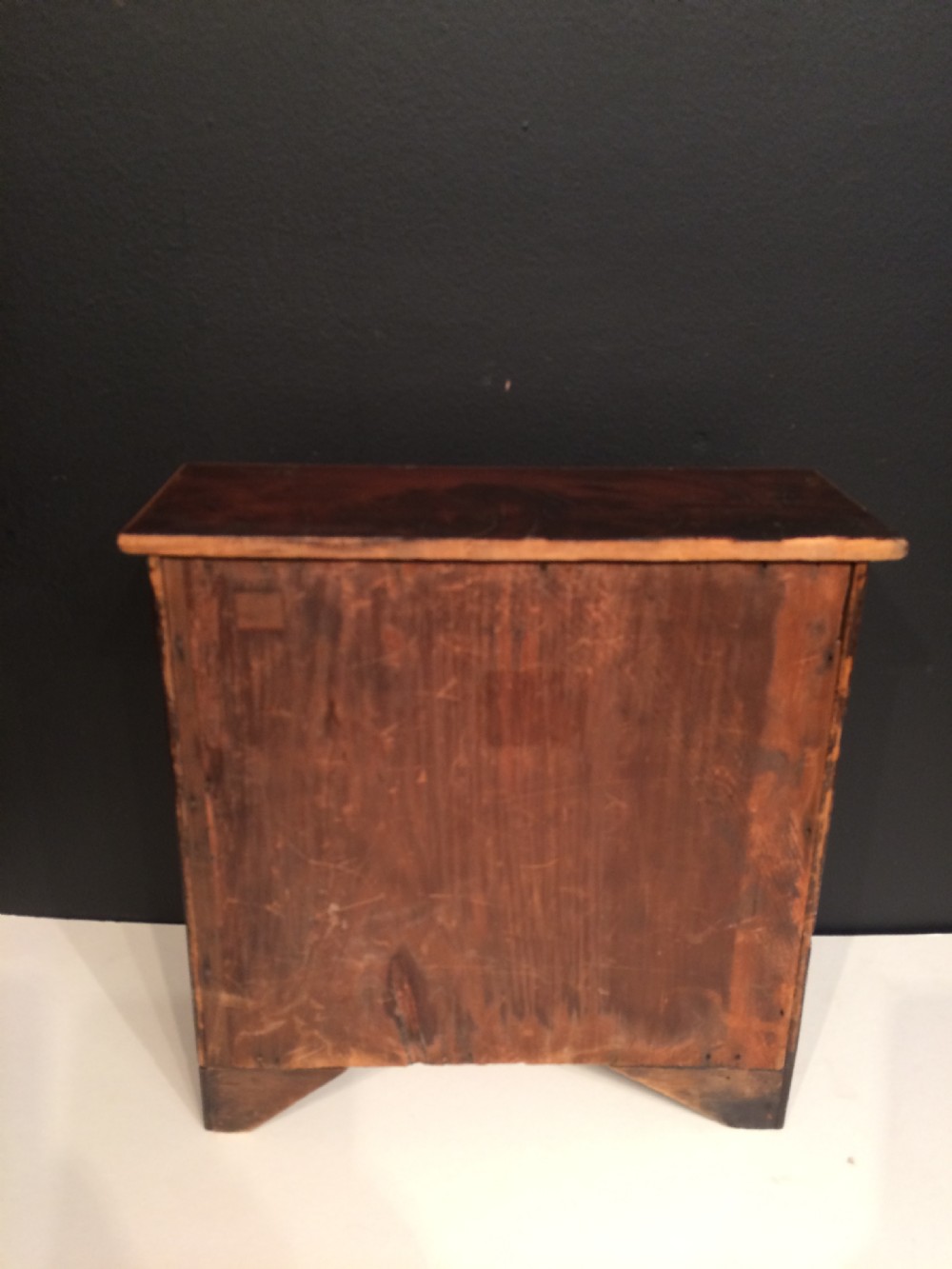 Georgian mahogany miniature chest of drawers. View III