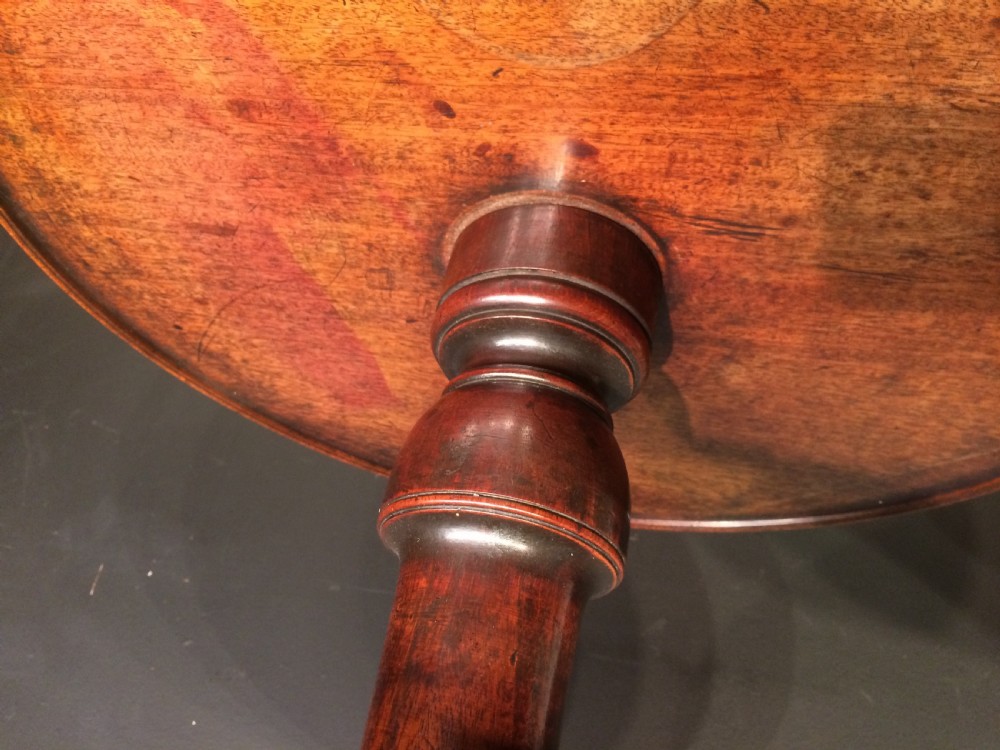 Georgian mahogany three tier circular dumb waiter. View IV