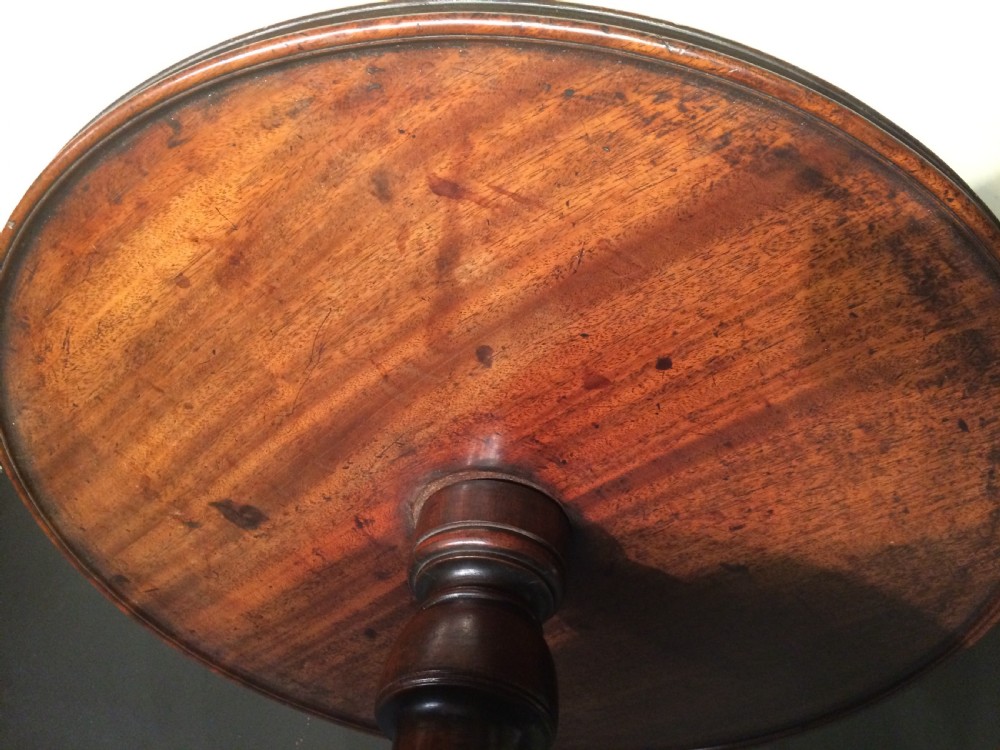 Georgian mahogany three tier circular dumb waiter. View V