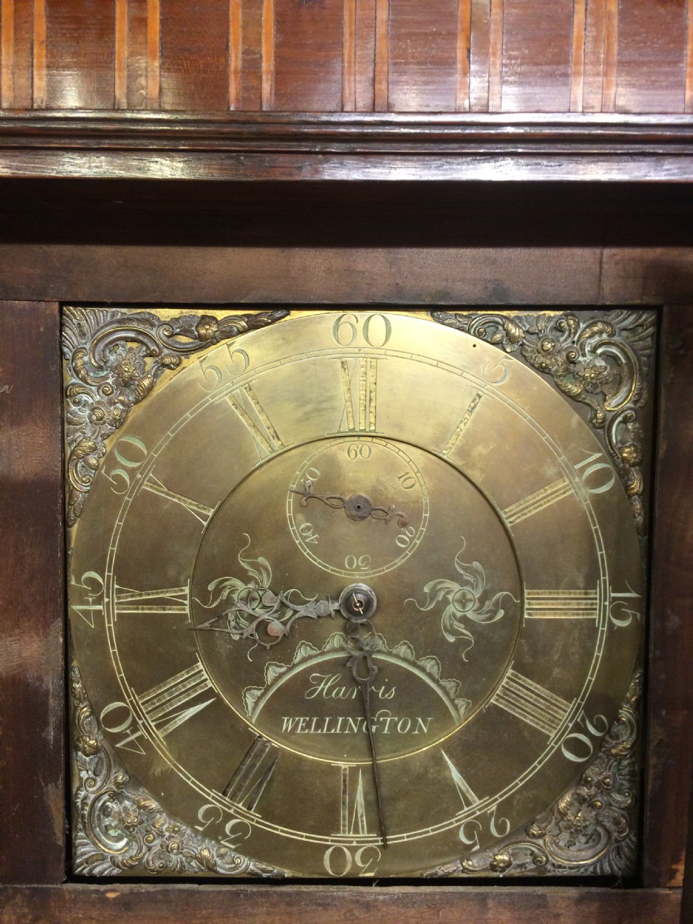 Oak longcase clock by Richard Harris of Wellington ,Shropshire. View III