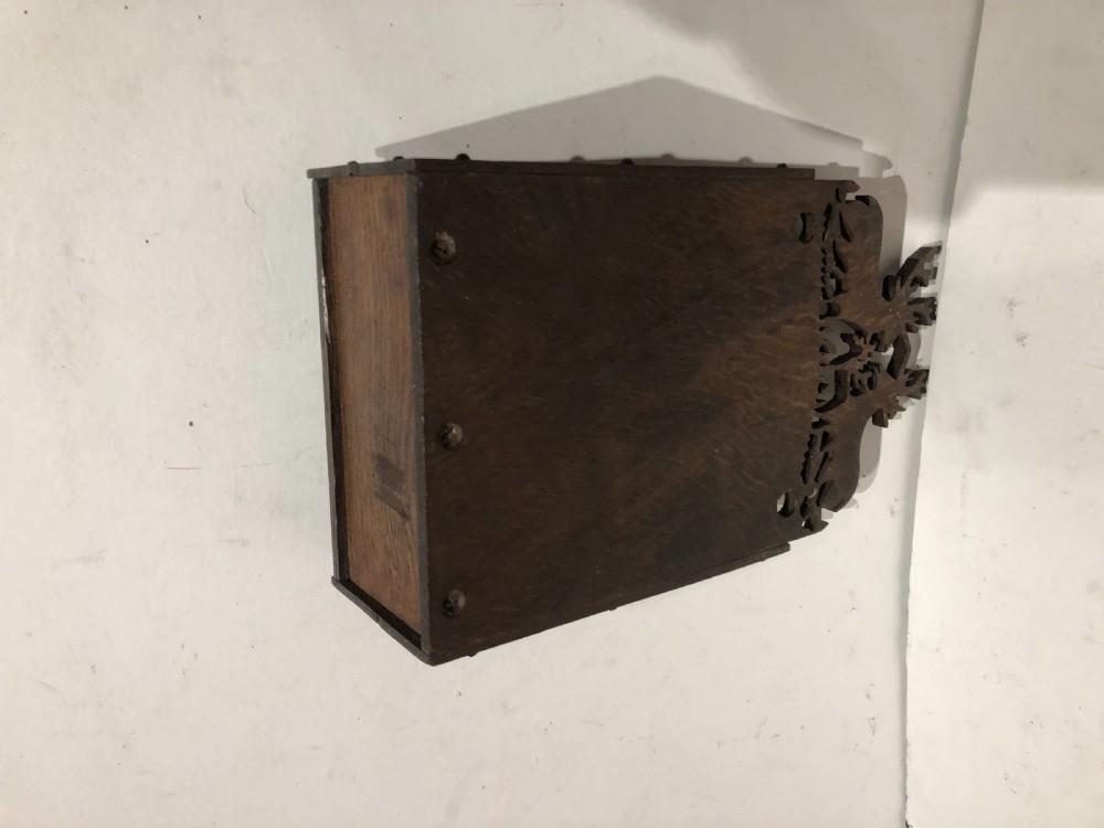 Pair of 19th century oak letter racks. View VI