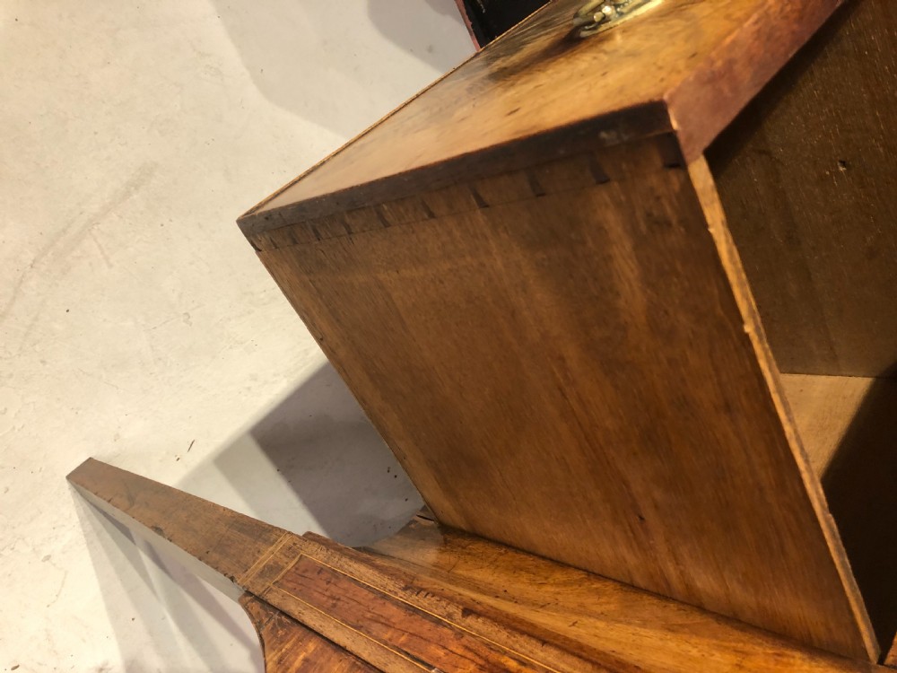 Georgian mahogany breakfront sideboard. View VII