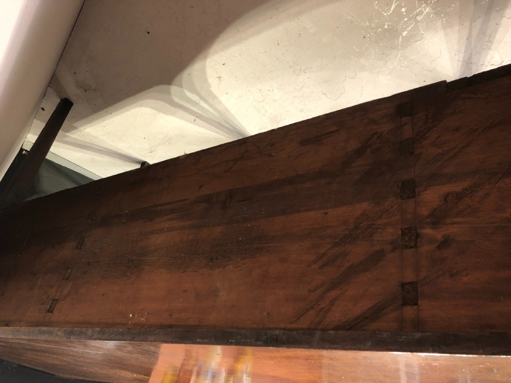 Georgian mahogany breakfront sideboard. View IX