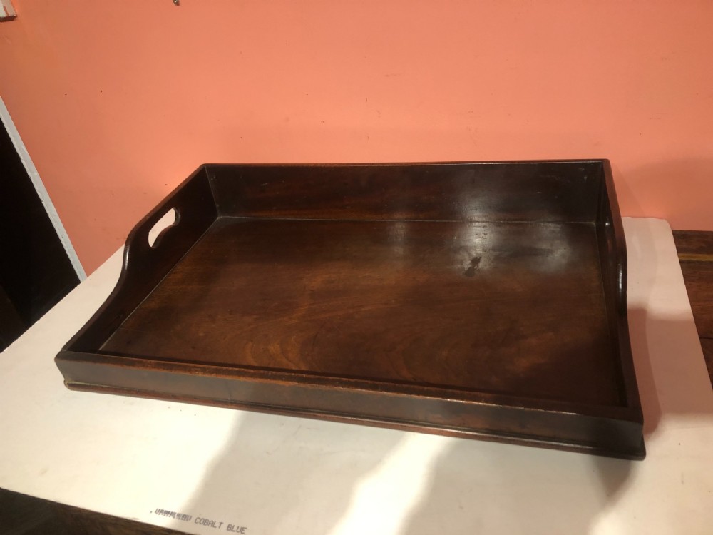 Georgian rectangular mahogany tray.  View II