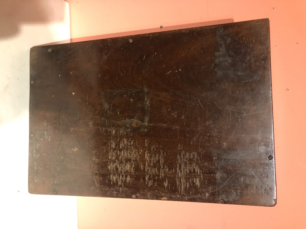 Georgian rectangular mahogany tray.  View V