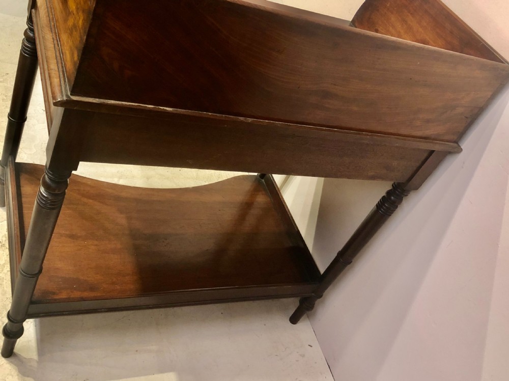 Georgian mahogany writing table. View III