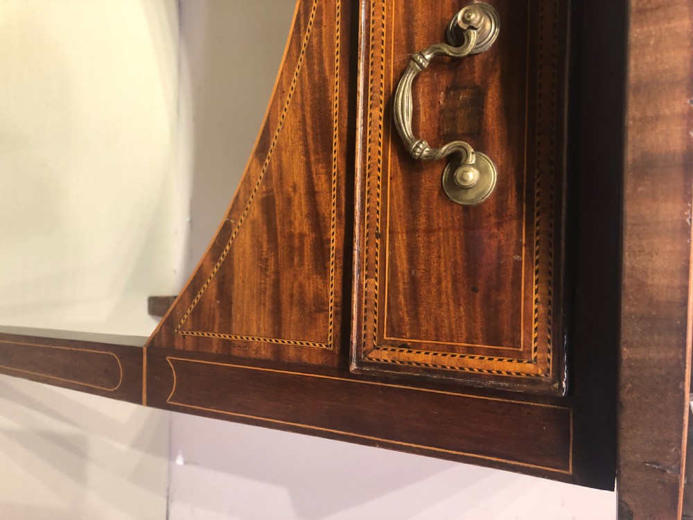 Antique mahogany bow fronted dressing/writing table. View II