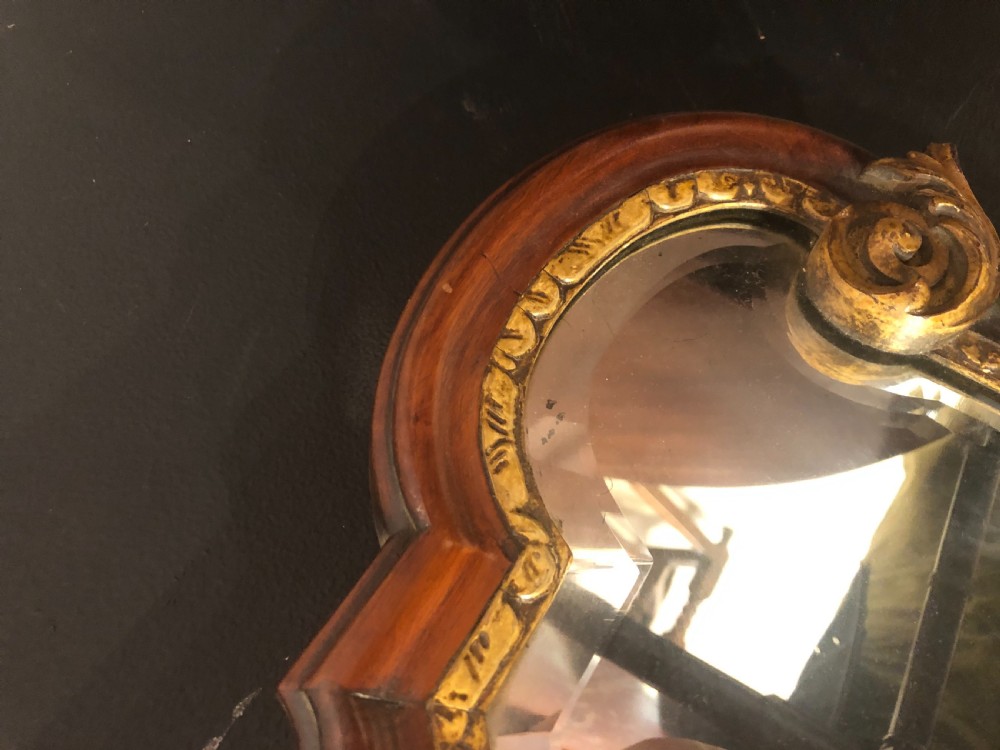 Georgian style walnut and parcel gilt pier mirror. View V