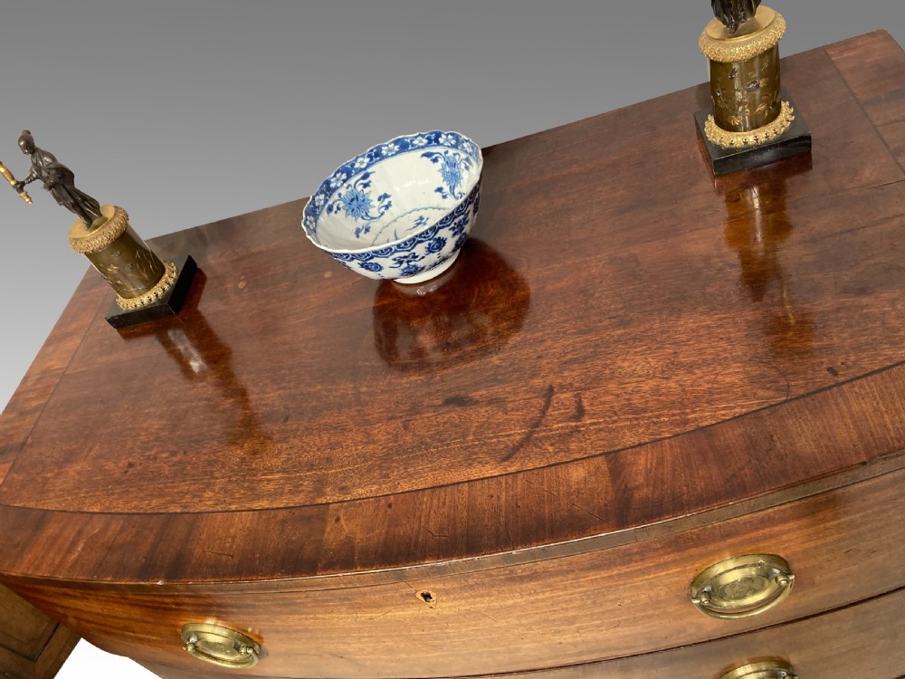 Admiral Nelson mahogany chest of drawers.  View II