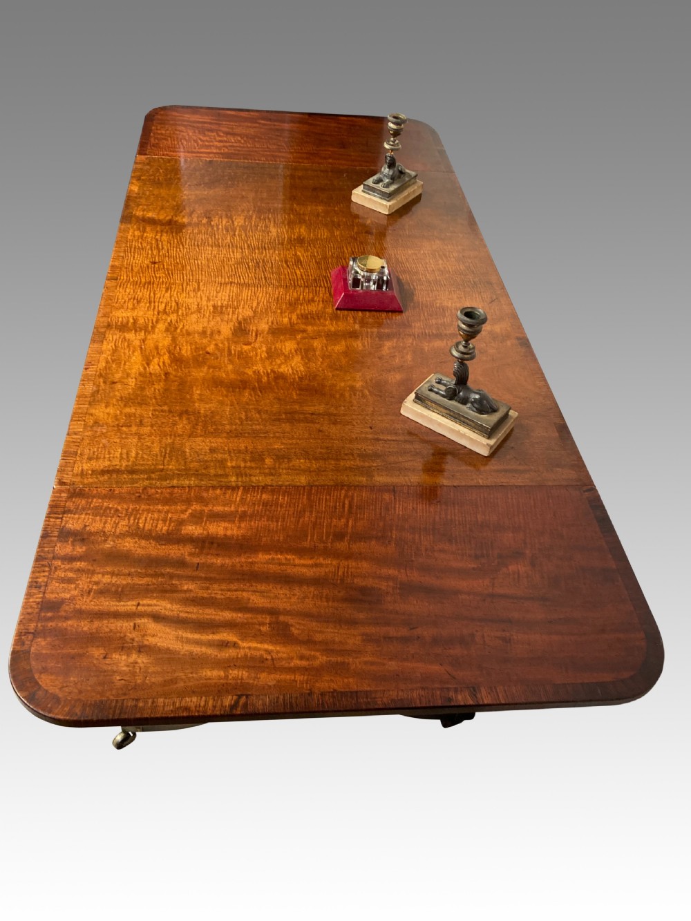 Regency mahogany sofa table. View II