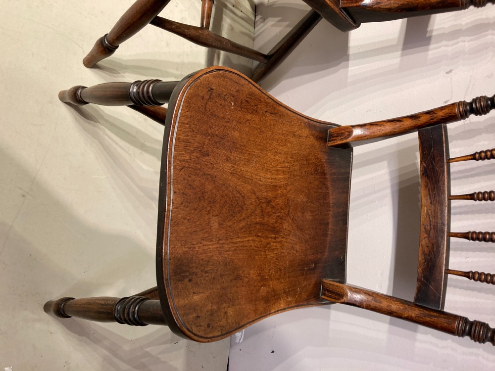 Pair of simulated rosewood side chairs. View IV