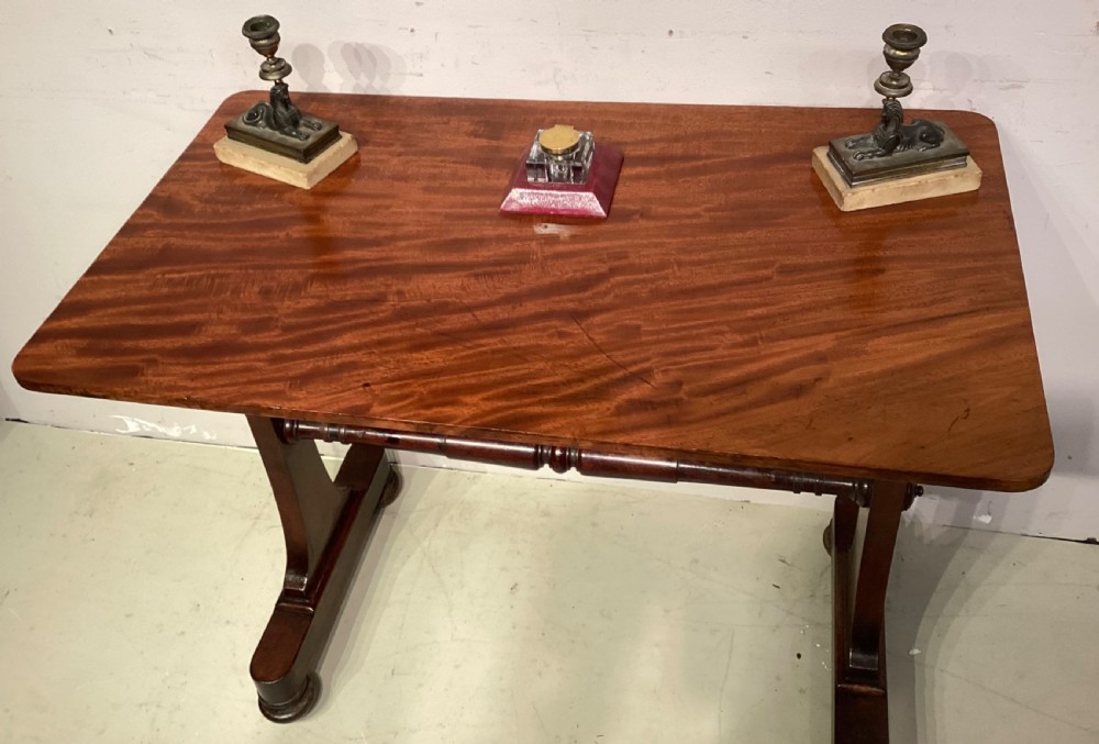 William IV mahogany writing table. View III