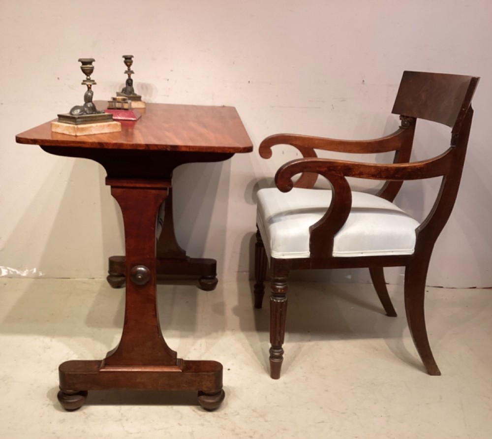 William IV mahogany writing table. View VIII