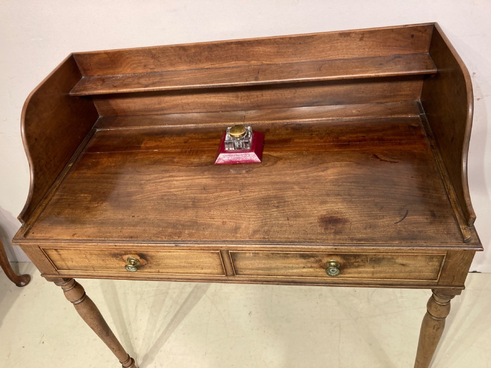 Georgian mahogany writing table. View II