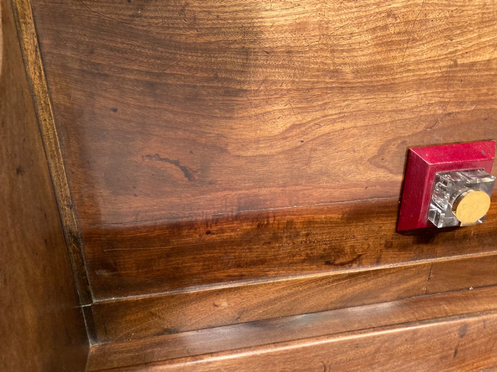 Georgian mahogany writing table. View IV