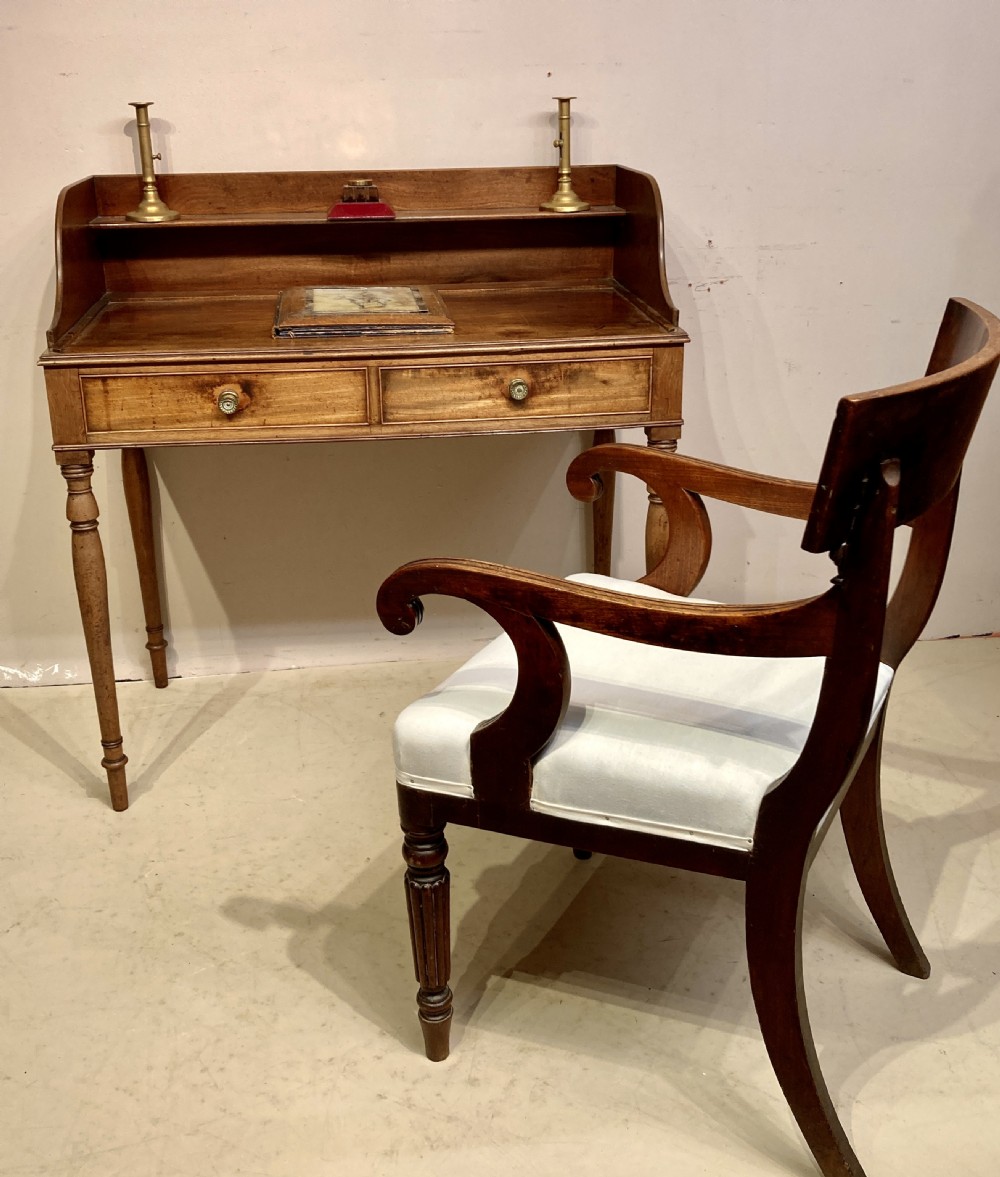 Georgian mahogany writing table. View VI