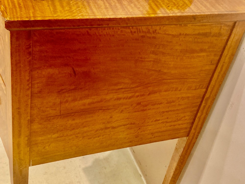 19th century satinwood kneehole desk. View IV
