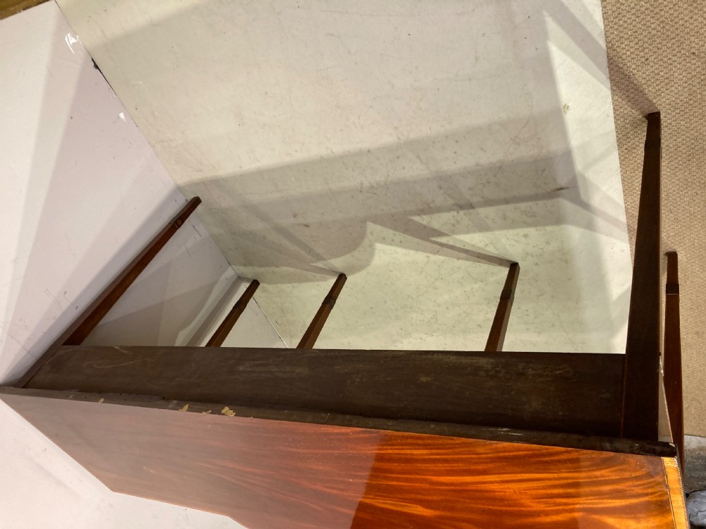 Antique inlaid mahogany side table. View VIII