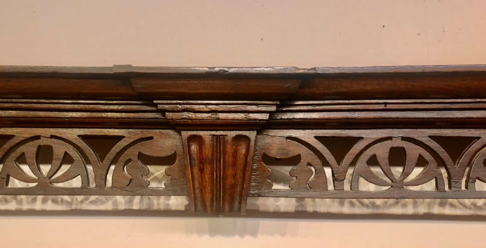 Georgian oak cabriole leg dresser and shelves. View V