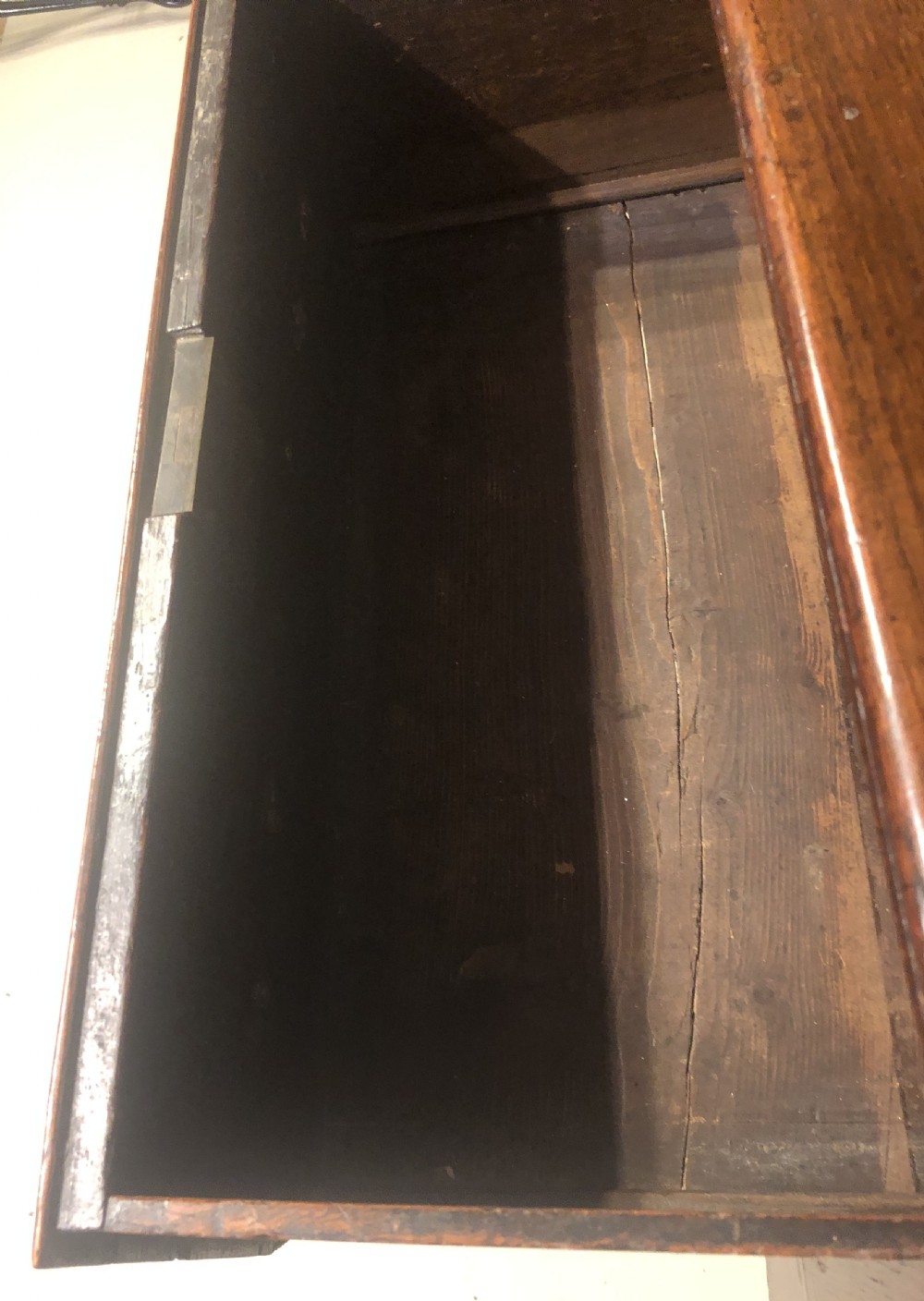 Georgian oak cabriole leg dresser and shelves. View VI