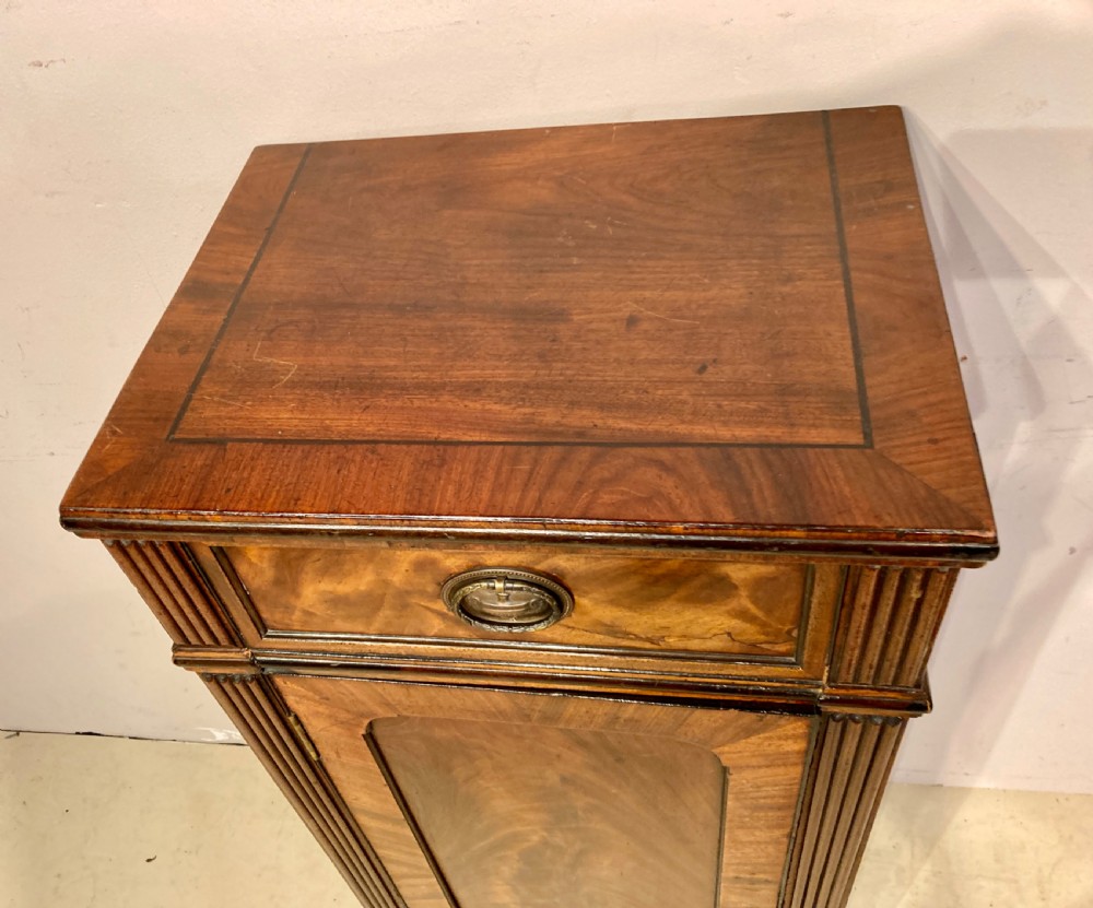 Regency mahogany pedestal cupboard. View III