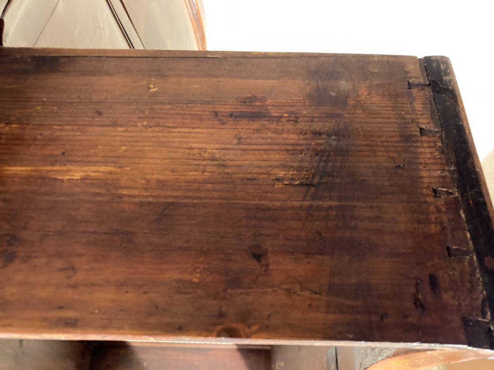 Antique serpentine  mahogany chest of drawers. View VI