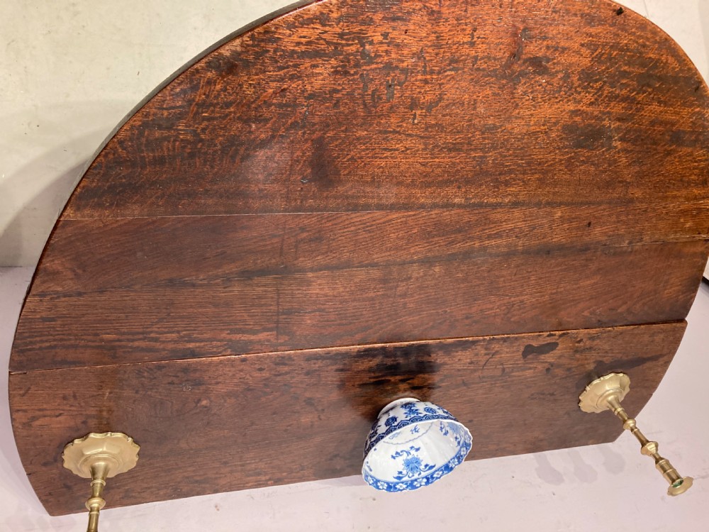 Charles II oak gateleg dining table. View V