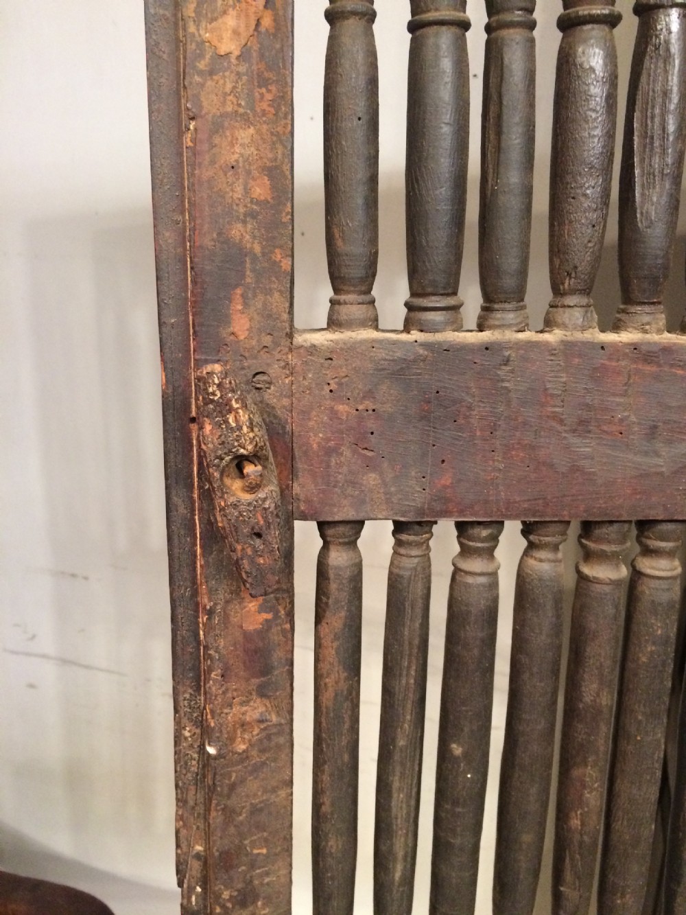 18th century French Provincial walnut food cupboard. View VI