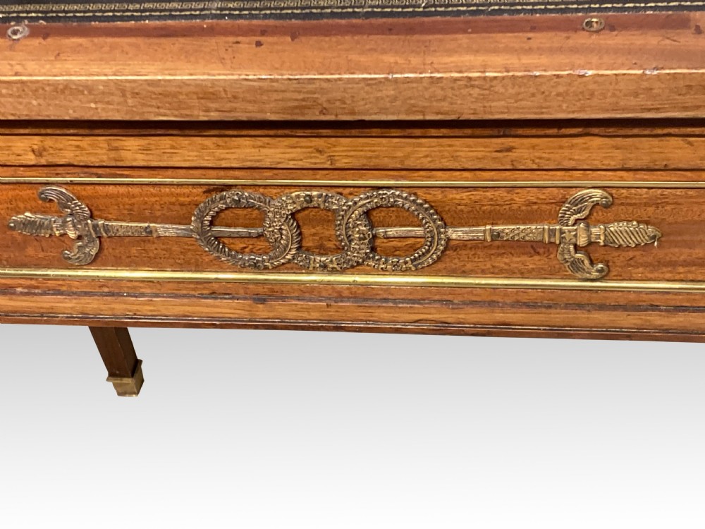 19th century mahogany writing/reading table. View V