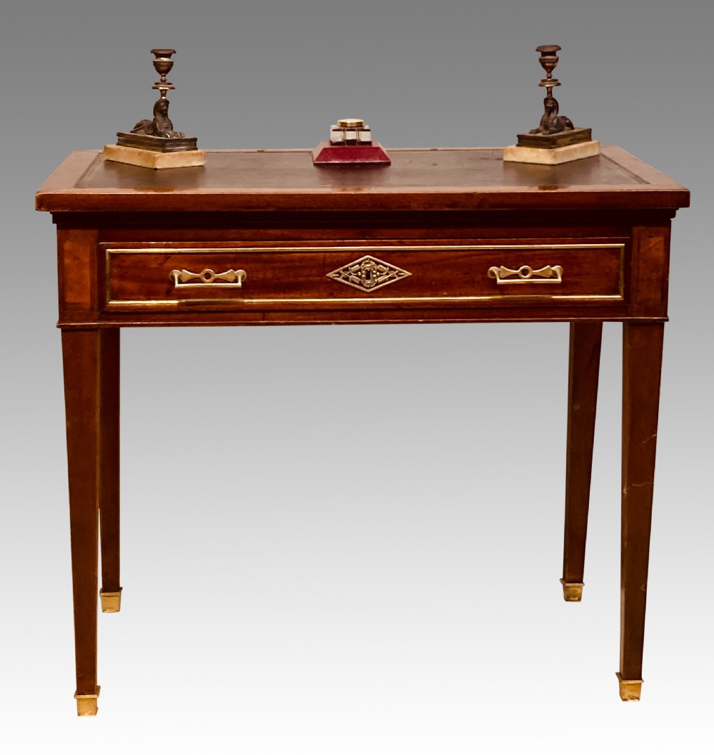 19th century mahogany writing/reading table. View VIII